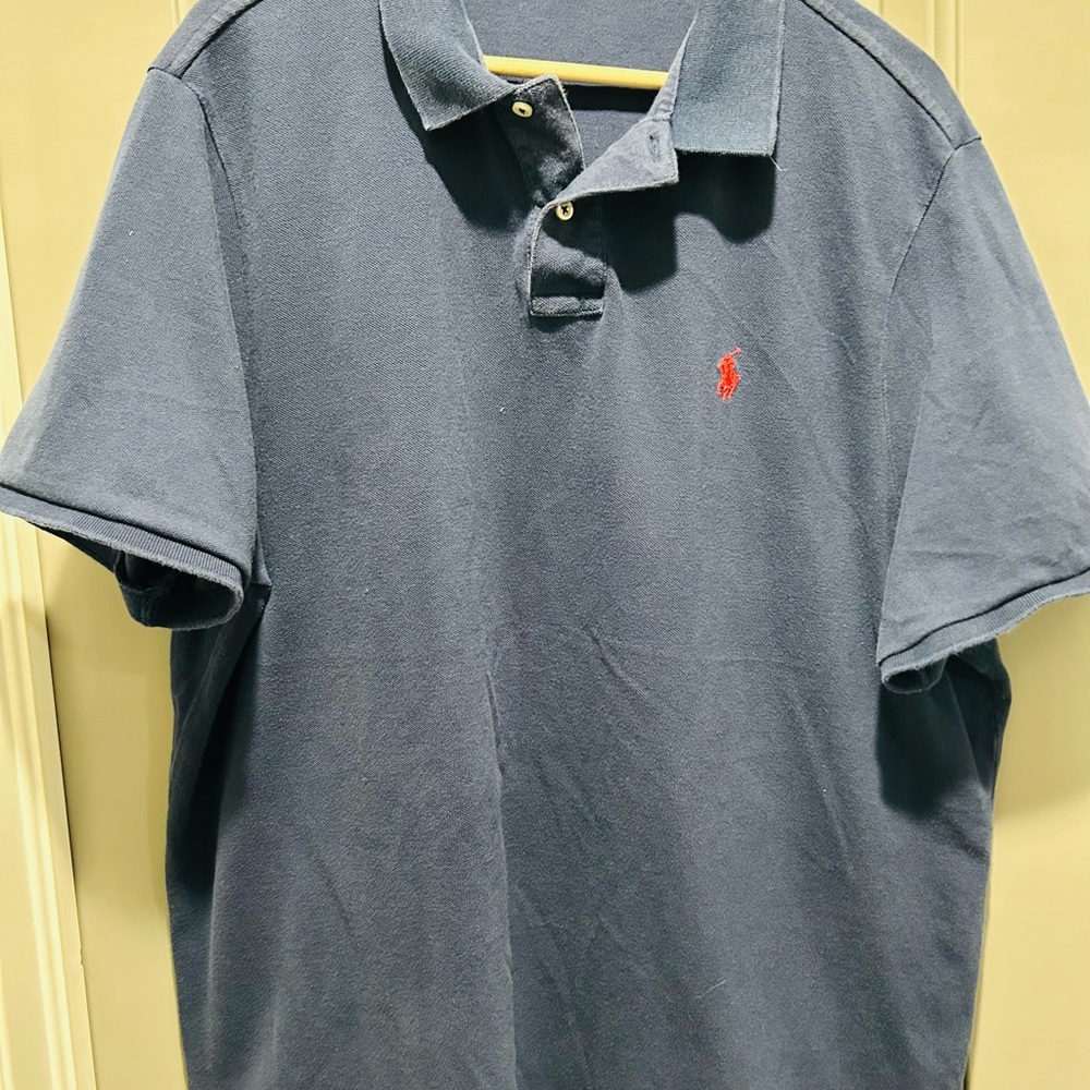 Polo by Ralph Lauren Men's Navy Blue Polo Shirt